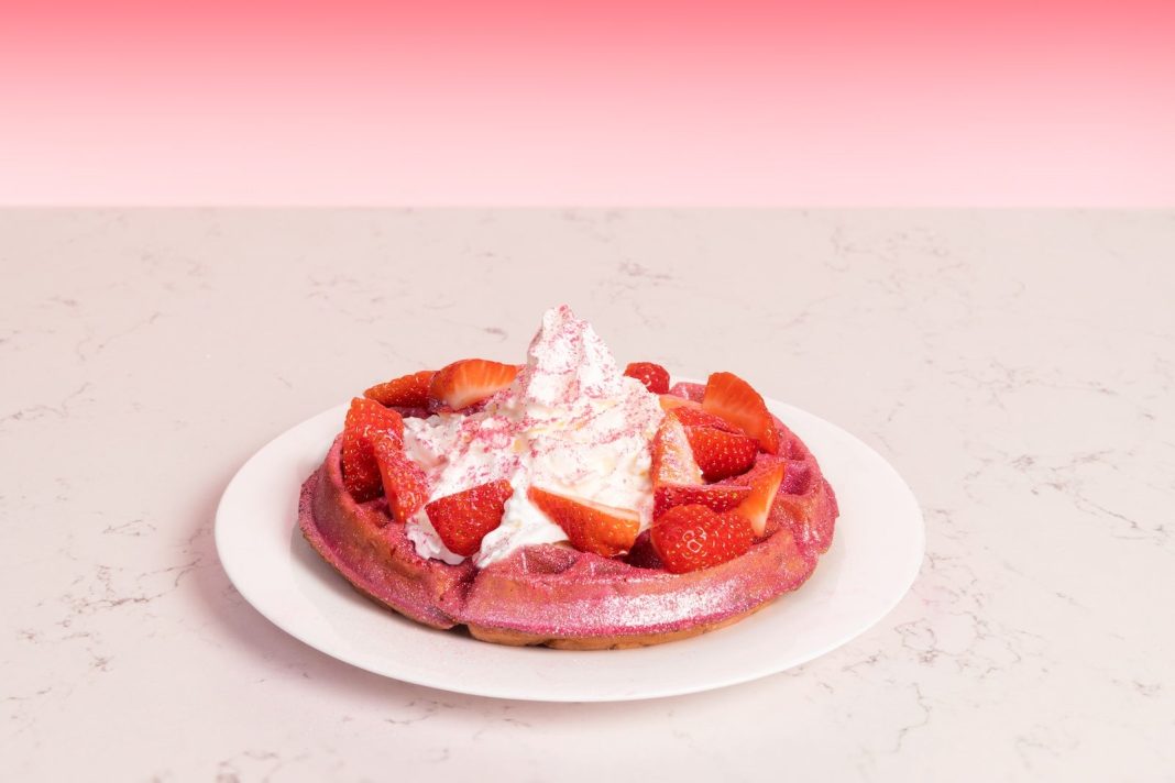 Hampton by Hilton is now serving glittery pink waffles by