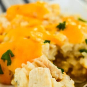Cheesy Chicken and Rice Bake (No Canned Soup)